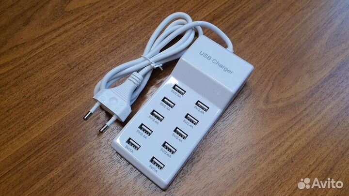 Зарядное устройство 10 USB зарядная станция