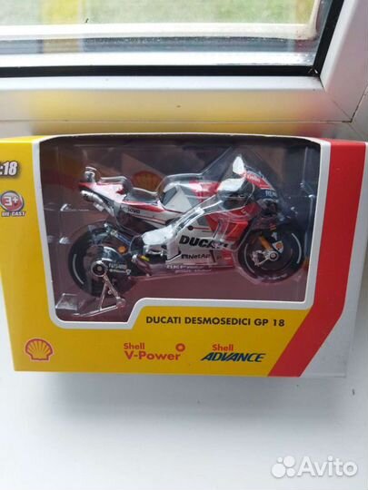 1 18 коллекция мотоциклов Ducati shell burago