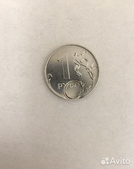 Монета заводской брак