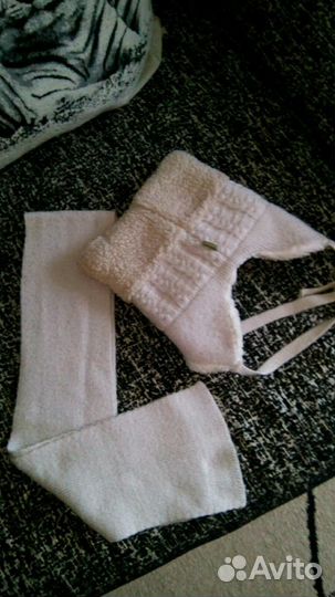 Шапка и шарф на 2-3 годика