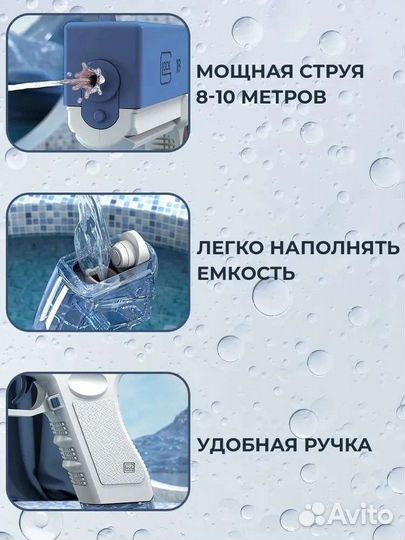 Пистолет детский водный электрический (Глок)