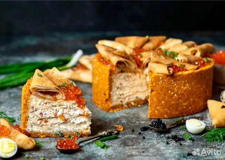 Закусочные торты на 23 февраля