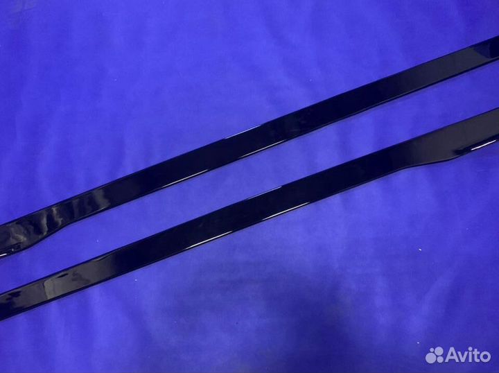 Лезвия под пороги Черный глянец Бмв G14 G15 G16