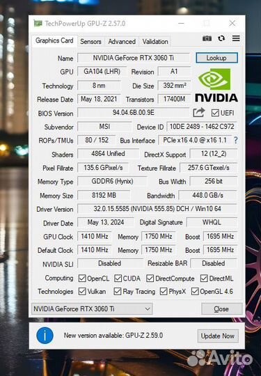 Игровой пк i5 10400f RTX 3060ti