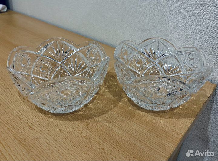 Конфетница ваза салатник хрусталь СССР