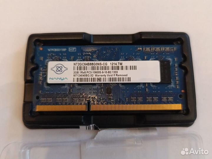 Оперативная память DDR3, DDR3L по 2Gb для ноутбука