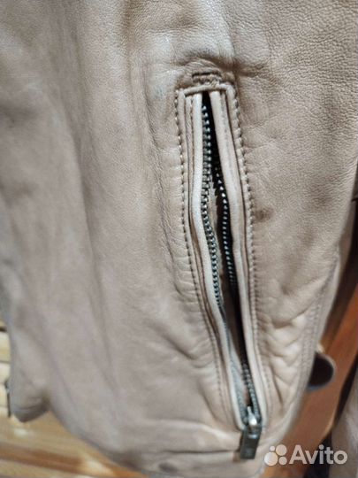 Кожаная куртка Massimo Dutti (Испания) XL