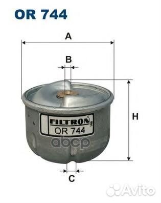 Фильтр масляный landrover OR744 Filtron