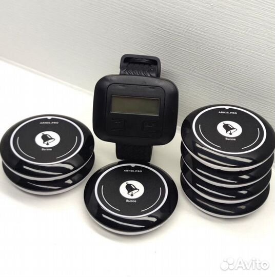 Кнопка вызова персонала, официанта с часами