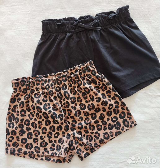 Комплект шорт для девочки. Детская одежда Н&М