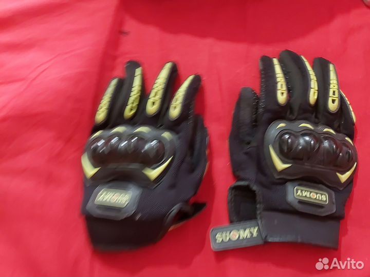 Мото шлем очки и перчатки для питбайка