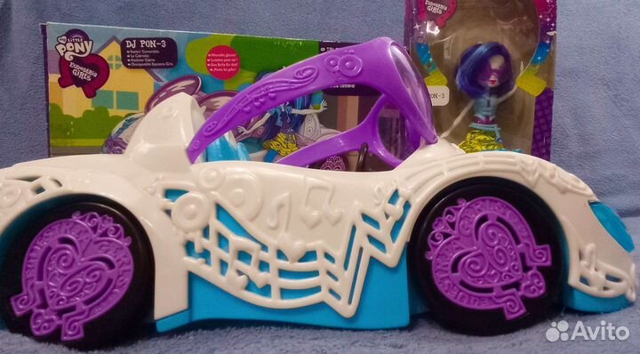 My Little Pony кукла и автомобиль