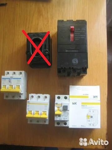 Пускатели нажимные, автоматические выключатели