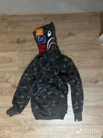 Зип худи bape shark