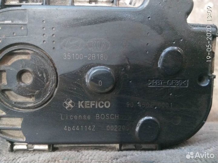 Заслонка дроссельная на Киа Сид 2014 года