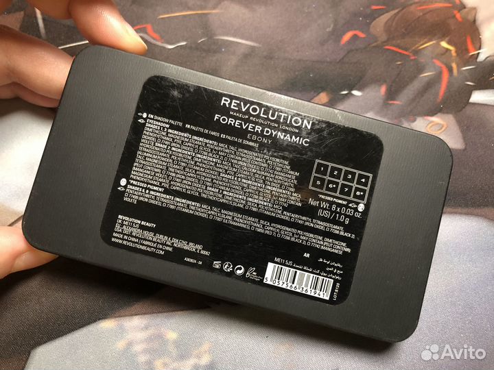 Палетка теней Revolution Ebony