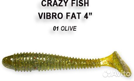 Силиконовая приманка Crazy Fish Vibro Fat 4