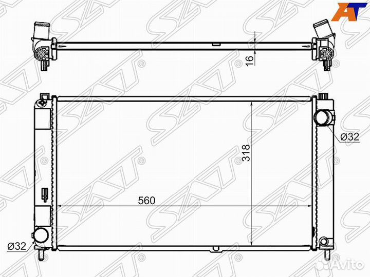Радиатор LADA granta 12/dutsun ON-DO/MI-DO 14