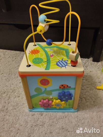 Сортер деревянный бизикубик лабиринт