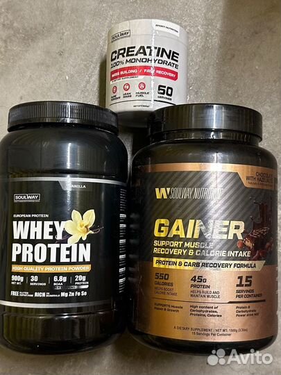 Спортивное питание. Креатин, протеин, гейнер