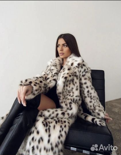 Шуба из экомеха женская