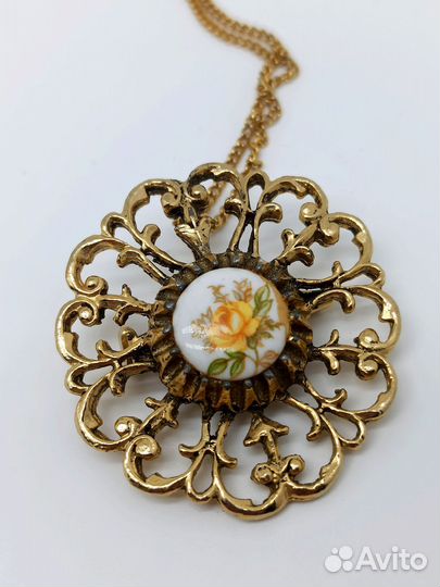 Брошь - подвеска - Винтажная бижутерия