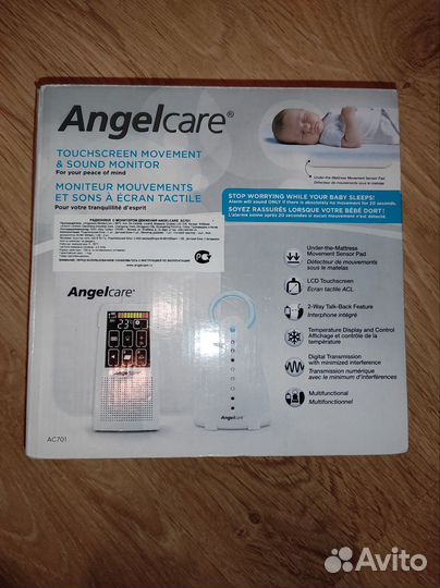 Радионяня с монитором дыхания AngelCare ас701