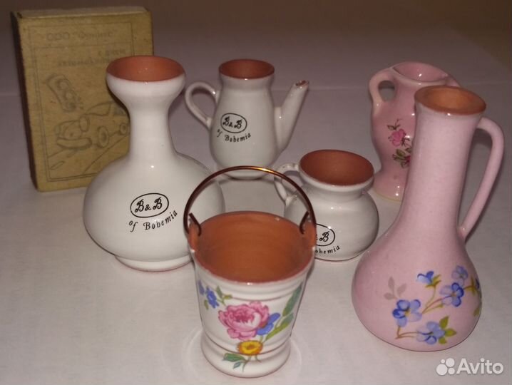 Богемский миниатюрный набор посуды