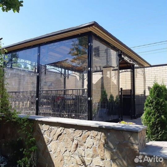 Мягкие окна для навесов, беседок, гаражей, террас