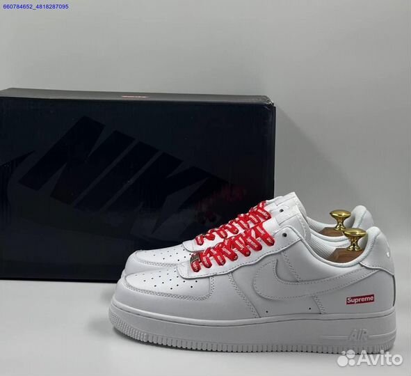 Кроссовки Nike Air Force 1 Low & Supreme (Арт.30966)