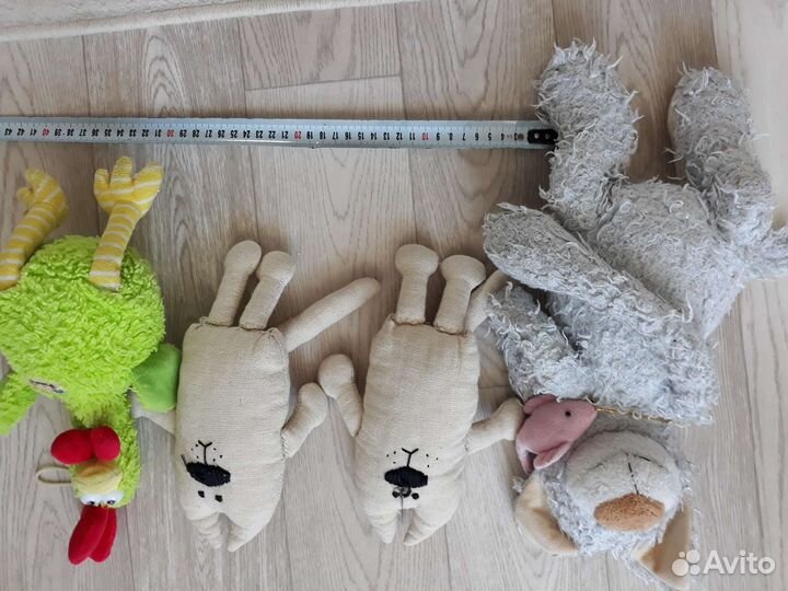 Мягкие игрушки (коты, петух)