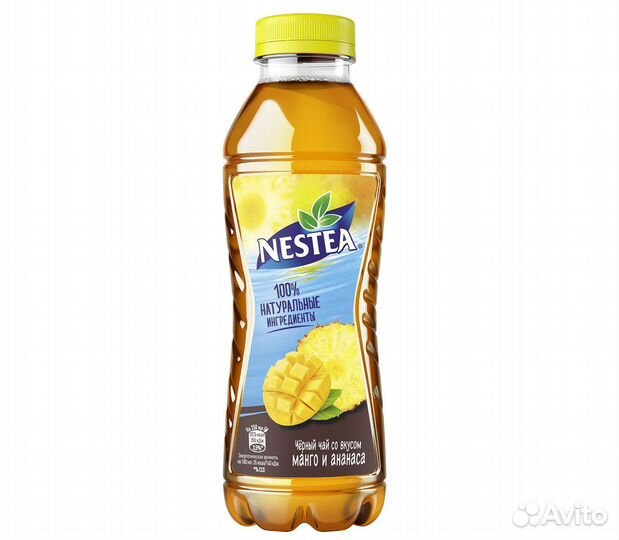 Холодный чай Nestea чёрный Манго-Ананас 0,5л