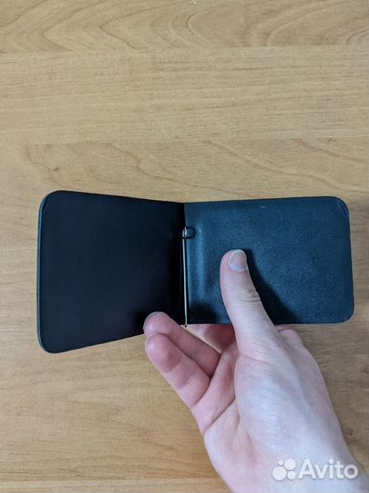 Зажим для денег из натуральной кожи