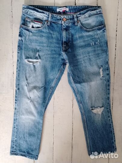 Tommy Hilfiger джинсы-дистресс мужские (W33L30)