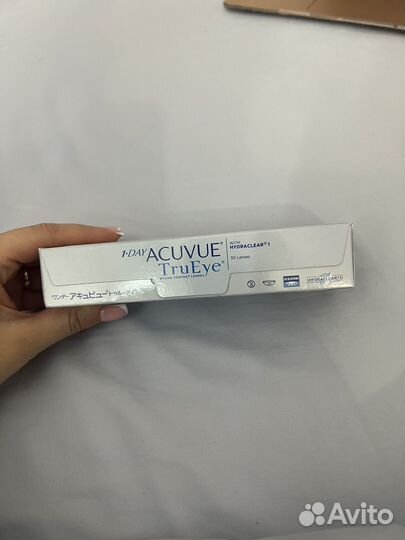 Контактные линзы acuvue trueye -1,75