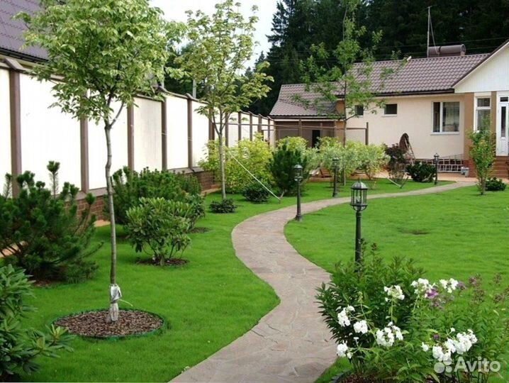 Рулонный газон Premium. Доставка, укладка