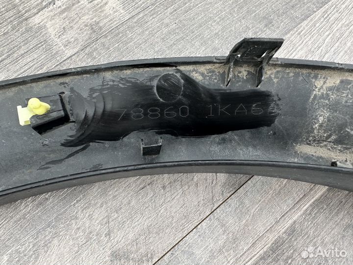 Nissan juke накладка заднего крыла