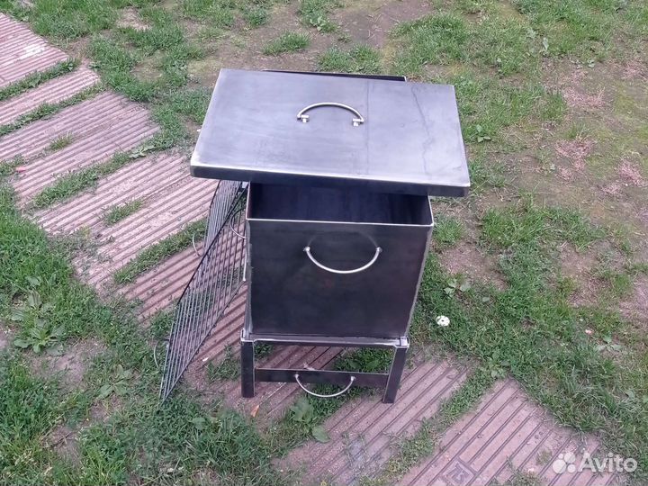 Коптилка, Коптильня горячего копчения