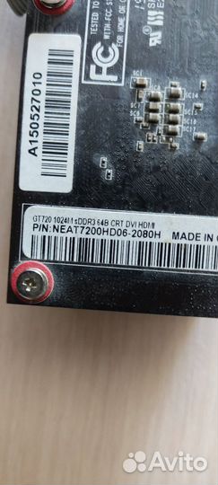 Видеокарта GT720 1GB