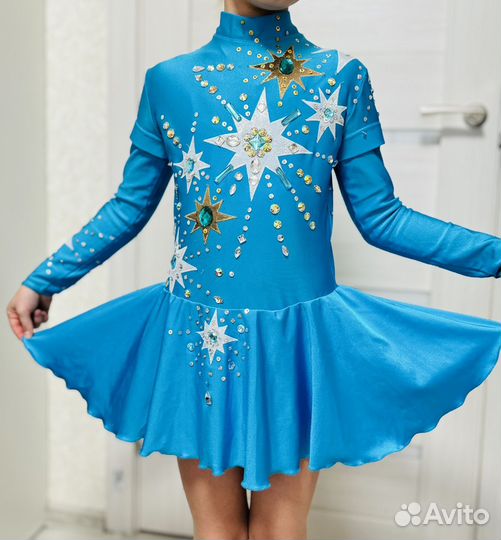 Купальник гимнастический для выступлений 140 146