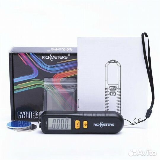Толщиномер в микронах Richmeters GY910 новый проф