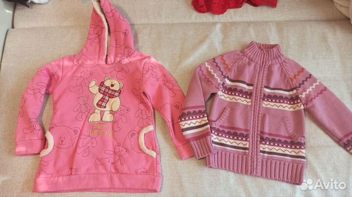 Большой пакет теплых вещей р 122