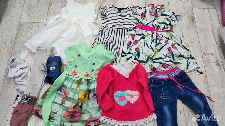 Одежда на девочку пакетом 3- 4 года, 104-110