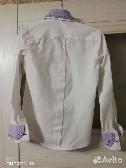 Рубашка белая на мальчика 128 см
