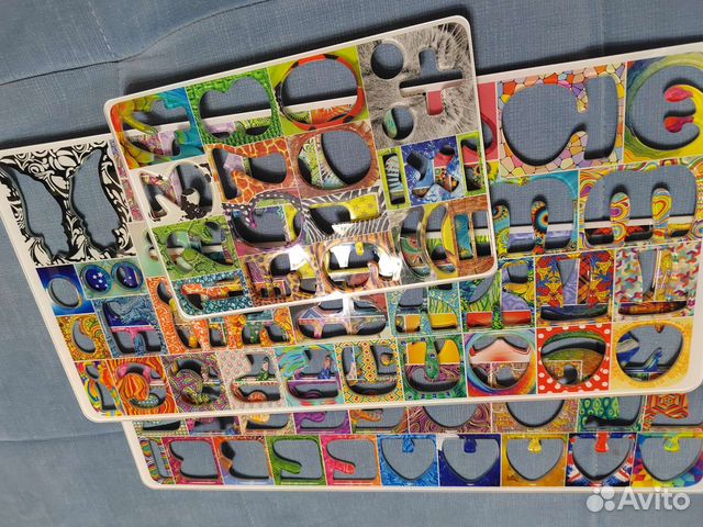 Счастливая азбука и цифры магнитная