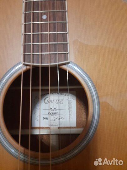 Акустическая гитара crafter d7