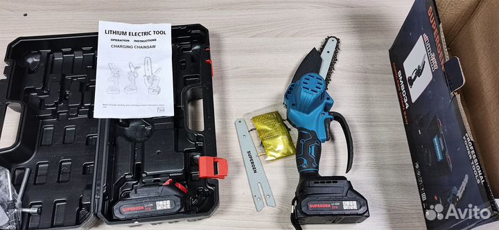 Мини пила цепная аккумуляторная supergen SM-8034H