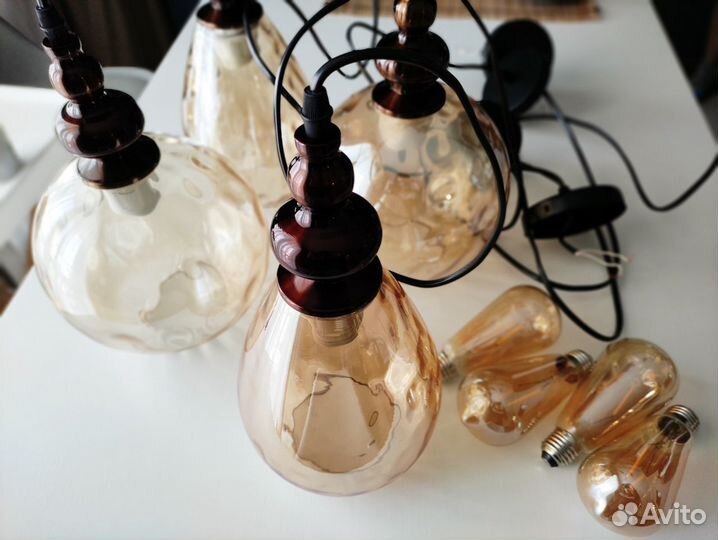 Светильники винтажные 4 штуки