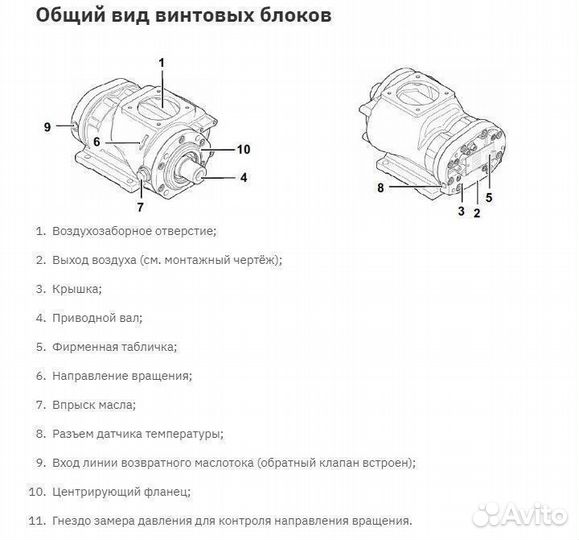 Винтовой блок Rotorcomp B60