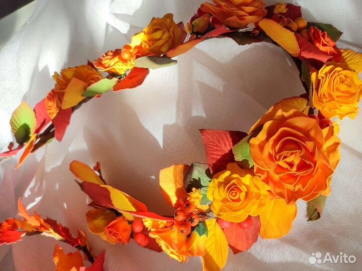 Осенний венок на голову